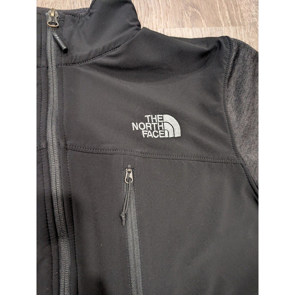 The North Face Kreis Enderle Corporate Logo Full Zip Fleece Jacket Grey Black M View 4